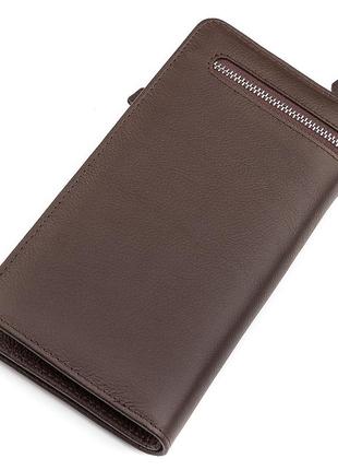 Чоловічий гаманець st leather 18445 (st291) стильний коричневий