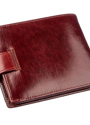 Компактный мужской кошелек boston 18810 коричневый2 фото