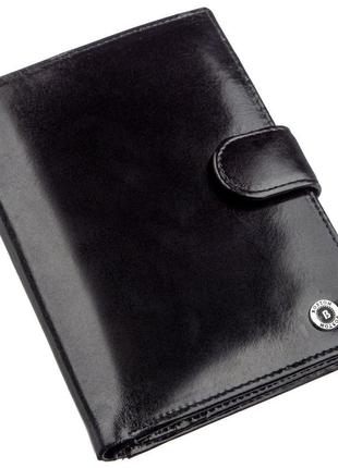 Чоловічий місткий гаманець boston 18817 чорний
