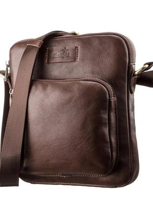 Чоловіча шкіряна сумка shvigel 19112 коричнева