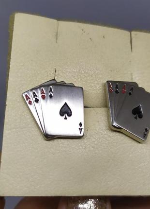 Запонки карты. покер3 фото