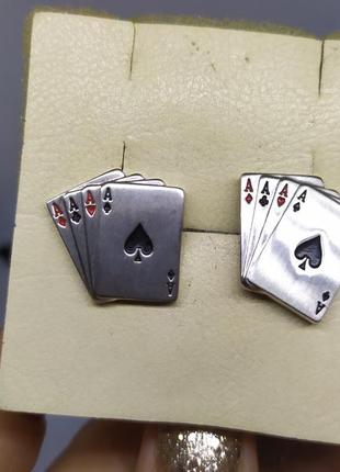 Запонки карты. покер2 фото