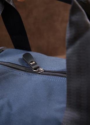 Спортивна сумка текстильна vintage 20644 синя10 фото