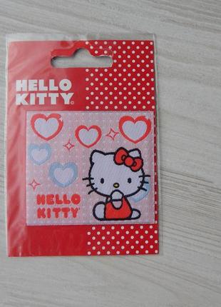 Аппликация термозаплатка детская hello kitty середечки