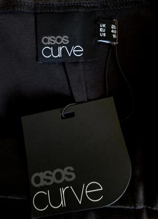 Нова з біркою чорна спідниця-олівець asos curve розмір 20 uk