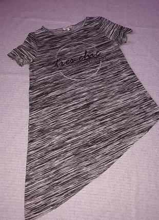 Футболка з косим краєм papaya