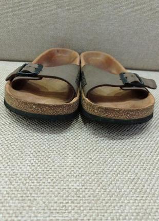 Ортопедичні шльопанці сланци сандалии на корку birkenstock relax / розм.38 (24,5см) оригінал5 фото