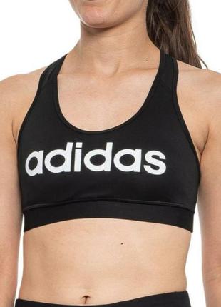 Спортивний топ з написом на грудях ✨ adidas ✨ бюстгальтер бра бюст