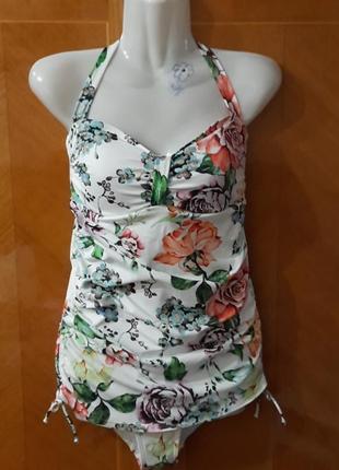 Брендовий красивий злитий купальник купальне плаття р. 12 від next