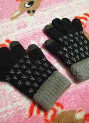 Теплі рукавички зимові.4 фото