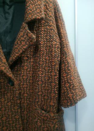 Шерстяной кардиган-пальто на подкладке5 фото