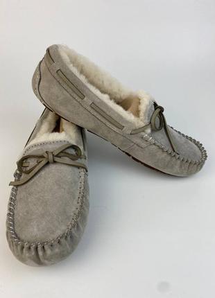 Женские мокасины угги серые ugg australia dakota 561210 фото