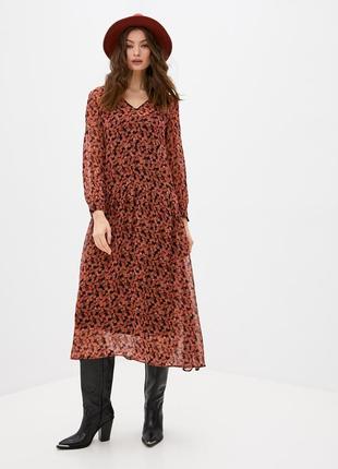 Тренд плаття міді принт max&co max mara платье квіти цветы