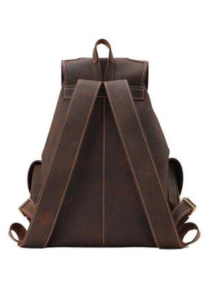 Рюкзак vintage 14713 кожаный коричневый5 фото