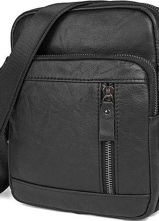 Сумка vintage 14527 з натуральної шкіри чорна