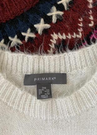 Светр зима primark стильний білий теплий 2