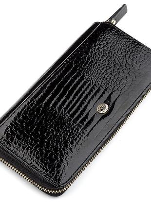 Гаманець жіночий st leather 18437 (s7001a) натуральна шкіра чорний