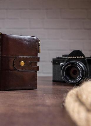 Універсальний гаманець vintage 14682 темно-коричневий6 фото