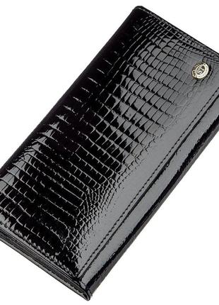Универсальный женский кошелек st leather 18905 черный1 фото