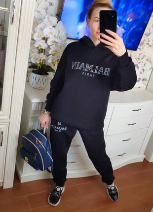 Теплий костюм трехнитка на флісі якісний