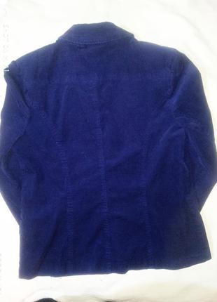 Піджак блейзер вельветовий синій вельветовий блейзер жіночий6 фото
