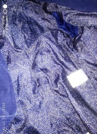 Піджак блейзер вельветовий синій вельветовий блейзер жіночий5 фото