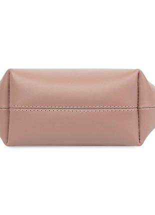 Жіноча шкіряна сумочка grande pelle 11524 рожевий5 фото