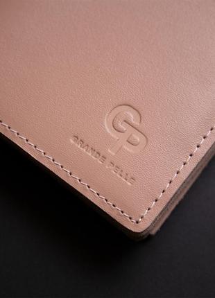 Женское портмоне с монетницей grande pelle 11370 розовый9 фото