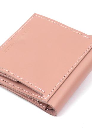 Женское портмоне с монетницей grande pelle 11370 розовый2 фото