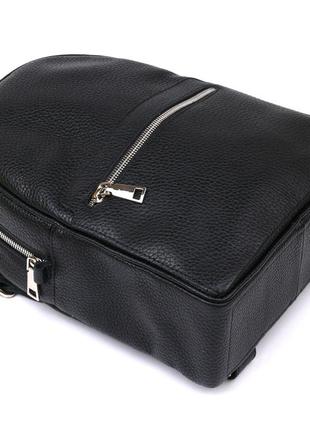 Женский рюкзак из натуральной кожи shvigel 16302 черный5 фото