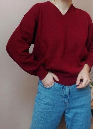 Винтажний светр, джемпер італія светр шерсть джемпер пуловер zara mango bershka cos h&m2 фото