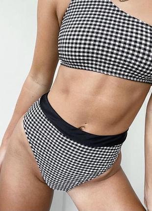 Жіночий роздільний купальник asos клітка
