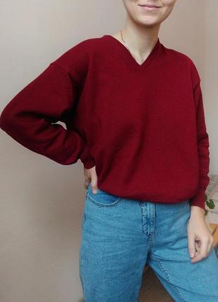 Винтажний светр, джемпер італія светр шерсть джемпер пуловер zara mango bershka cos h&m4 фото