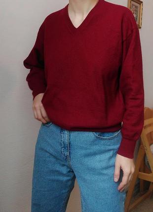 Винтажний светр, джемпер італія светр шерсть джемпер пуловер zara mango bershka cos h&m5 фото