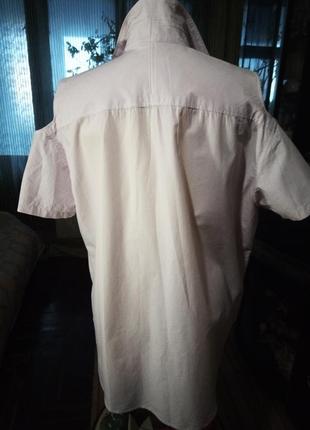 Блуза сорочка р 56 в смужку вінтаж6 фото