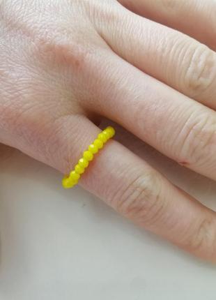 Кольцо из граненного хрусталя