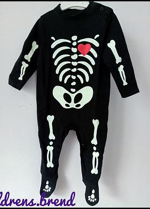 🕸️ человечек пижамка скелет от #primark 🖤