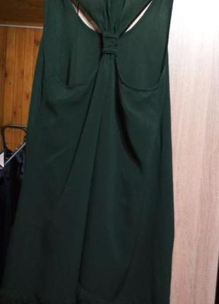 Классное брендовое шифоновое платье майка, размер 14 - 163 фото