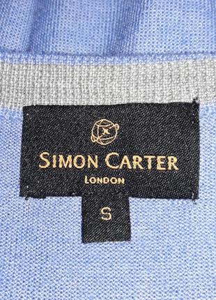 Simon carter london брендовий вовняної базовий светр р. m , лакшері клас4 фото