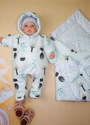 Демисезонный конверт+комбинезон