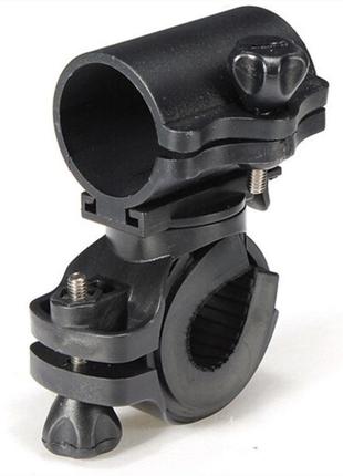 Крепление для фонаря на руль велосипеда, поворот 360 градусов (черный)