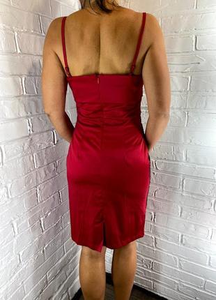 Женское платье zean 4129  красное 40/l2 фото