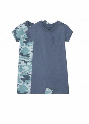 Ромпер песочник милитари 2 шт набор