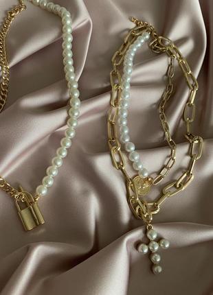 Комплект бижутерии на шею распродажа!