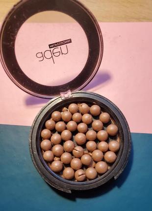 Пудра в кульках кульках рум'яна бронзатор aden powder pearls 02 latte 21 г4 фото