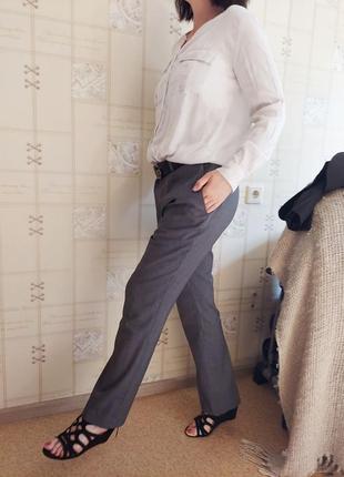Брендовые шикарные стильные брюки чиносы charles tyrwhitt slim fit унисекс 100% wool шерсть серые