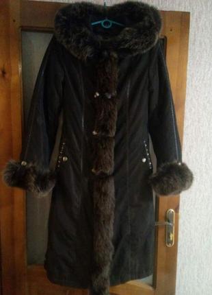 Зимове пальто на хутрі кріля🤩
