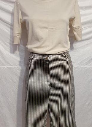 Шорты  база в полоску на лето стильние средняя посадка шорти стильні приталені під каблук