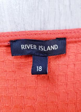 Платье river island  оранжевого цвета 16 р-ра.2 фото