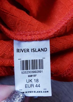 Платье river island  оранжевого цвета 16 р-ра.5 фото